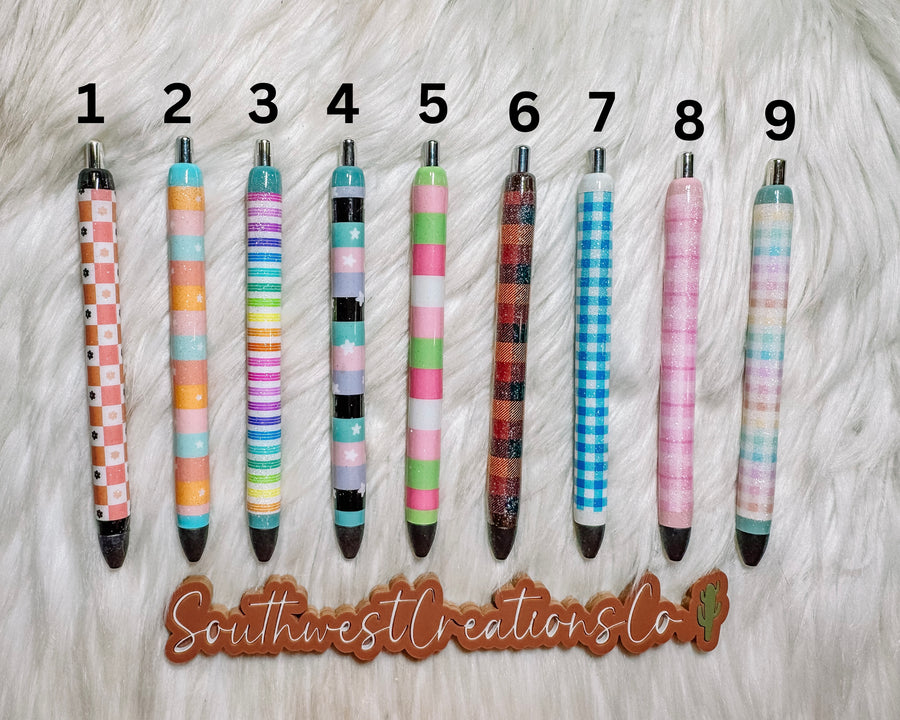 Checks & Stripes Pens
