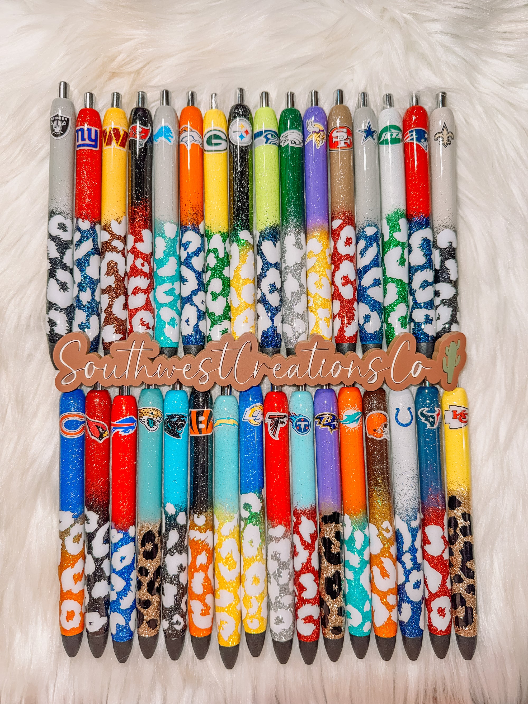 Game Day Leopard Pens
