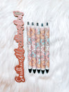 Beige Floral Pen